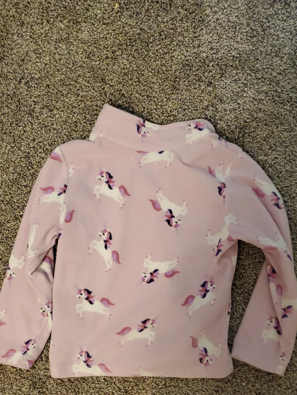The Children's Place Light Pink Unicorn Zip Front Jacket